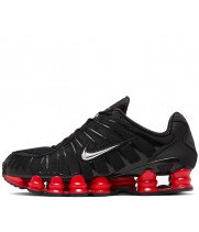Кроссовки Nike Shox черные с красным