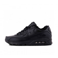 Кроссовки Nike Air Max 90 Black With Fur черные