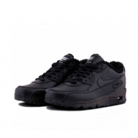 Кроссовки Nike Air Max 90 Black With Fur черные