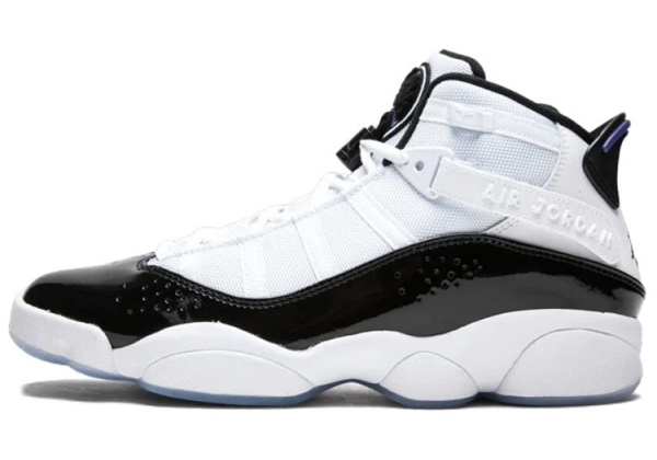 Nike Air Jordan Rings 6 Black White детские