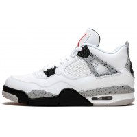 Nike Air Jordan 4 White Cement с мехом