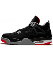 Nike Air Jordan 4 Bred с мехом