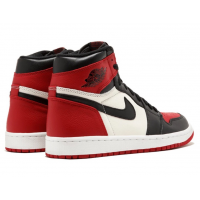 Nike Air Jordan 1 High Bred Toe с мехом