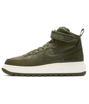 Nike Air Force 1 Mid Gore Tex Green с мехом