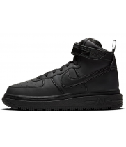 Nike Air Force 1 Mid Gore Tex All Black с мехом