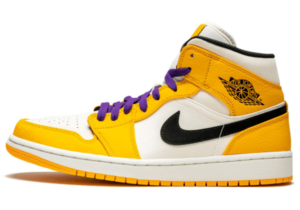 Кроссовки Nike Air Jordan 1 Mid SE Lakers