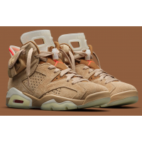 Кроссовки Nike Air Jordan 6 Travis Scott British Khaki