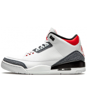 Кроссовки Nike Air Jordan 3 Denim Fire Red
