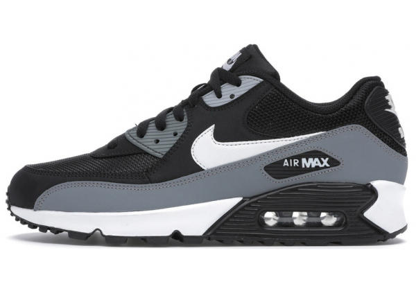 Кроссовки Nike Air Max 90 Leather Black Grey White