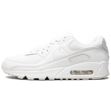 Кроссовки Nike Air Max 90 Leather Triple White белые