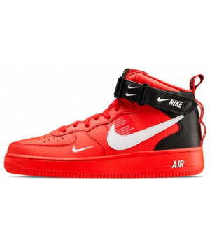 Кроссовки Nike Air Force 1 '07 LV8 Mid Utility Red Black