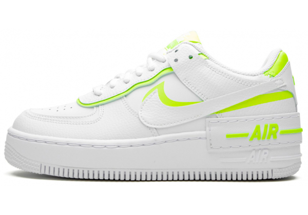 Кроссовки Nike Air Force 1 Shadow White Lemon Venom Volt