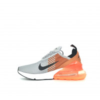 Nike кроссовки Air Max 270 серые с оранжевым