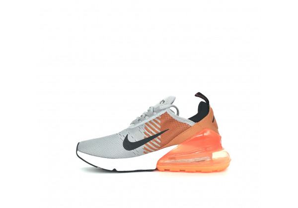 Nike кроссовки Air Max 270 серые с оранжевым