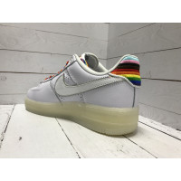 Кроссовки Nike Air Force 1 радуга белые