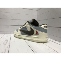 Кроссовки Nike Force 1 серо-голубые 