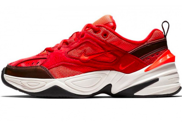 Кроссовки Nike M2k Tekno красные с черным