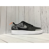 Кроссовки Nike Air Force с логотипом черные