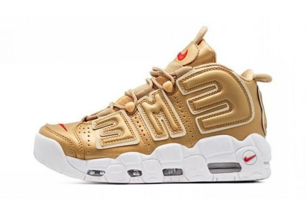 Nike Air More Uptempo 96 Gold White