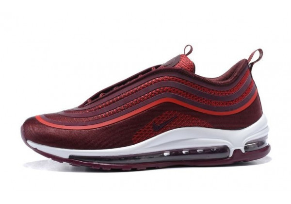 Кроссовки Nike Air Max 97 низкие бордовые