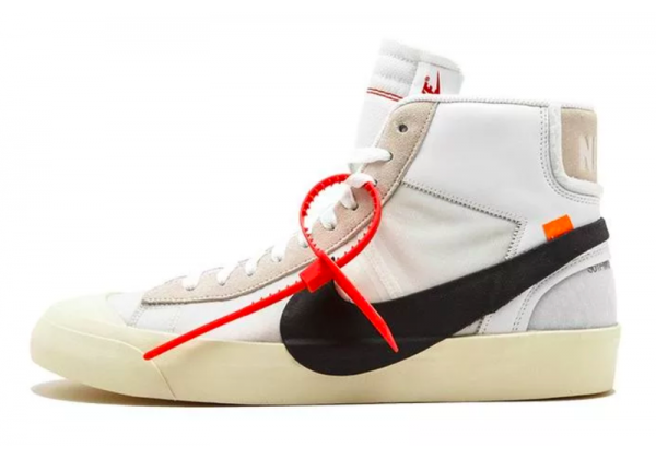 Мужские Jordan Retro 1 High Og x Off-White Blazer (Белые) 