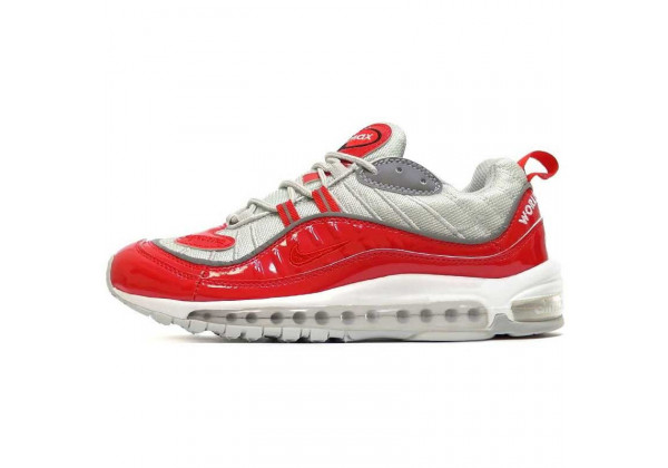 Женские кроссовки Nike Air Max 98 Supreme Red Grey