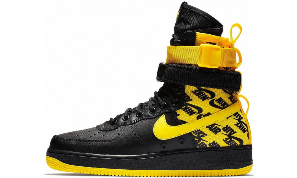 Nike air force outlet 2 black and yellow